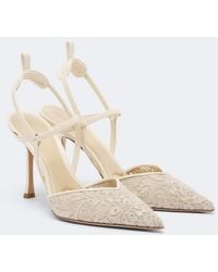 Fendi - Colibri Floral Lace Slingback Pumps - Lyst