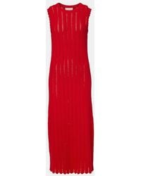 Altuzarra - Sissi Open-Knit Cotton Midi Dress - Lyst
