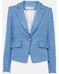 Veronica Beard - Hosanna Dickey Frayed Cotton-blend Tweed Blazer - Lyst