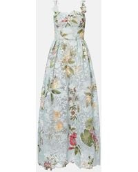 Oscar de la Renta - Floral Lace Guipure Cocktail Dress - Lyst