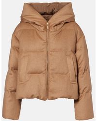 Max Mara - Dalia Reversible Camel Hair Taffeta Down Jacket - Lyst