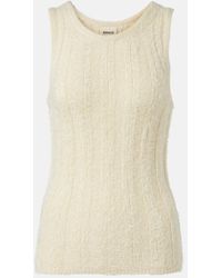 KHAITE - Tank Top Lena De Seda Y Cachemir - Lyst