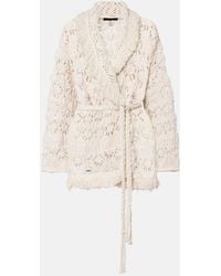 Alanui - Lagoon Romance Cotton-Blend Cardigan - Lyst