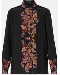 Etro - Paisley Silk Shirt - Lyst