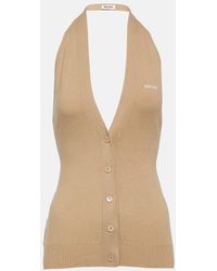 Miu Miu - Knitted Cashmere Vest - Lyst