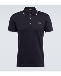 Zegna - Cotton-blend Polo Shirt - Lyst