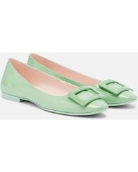 Roger Vivier - Gommettine Patent Leather Ballet Flats - Lyst