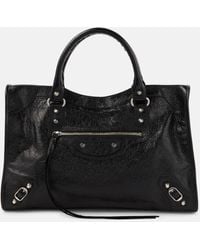 Balenciaga - Le City Medium Leather Shoulder Bag - Lyst