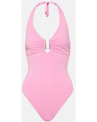 Melissa Odabash - Tampa Halterneck Swimsuit - Lyst
