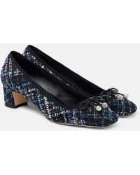 Jimmy Choo - Salones Elme 45 De Tweed Con Lazo - Lyst