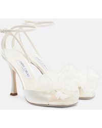 Jimmy Choo - Mimmi Satin Sandals - Lyst