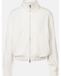 Max Mara - Cotton And Silk-Blend Sweatshirt - Lyst