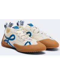 Loewe - Grip Anagram Suede-Trimmed Sneakers - Lyst