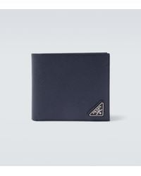 Prada - Cartera De Piel Con Logo - Lyst