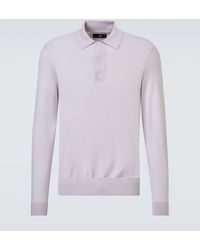 dunhill - Cashmere Polo Sweater - Lyst