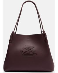 Etro - Schultertasche Libra Medium Aus Leder - Lyst