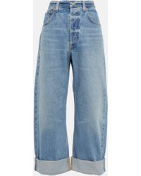 Citizens of Humanity Jeans cropped Ayla a vita media - Blu