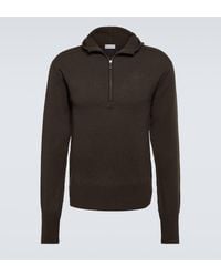 Burberry - Wool Half-zip Sweater - Lyst