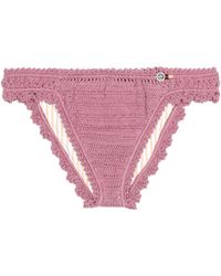 She Made Me Gehäkeltes Bikini-Höschen - Lila