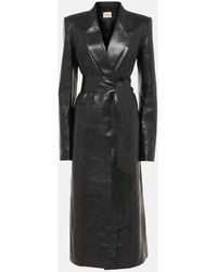 KHAITE - Lolo Leather Coat - Lyst