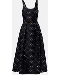 Elie Saab - Polka-Dot Midi Dress - Lyst