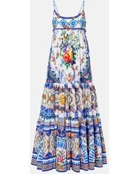 CAMILLA - Floral Cotton Maxi Dress - Lyst