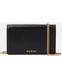 Gucci - Chain Wallet With Script - Lyst