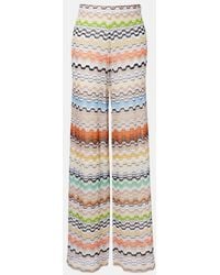 Missoni - Zig Zag High-Rise Wide-Leg Pants - Lyst