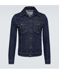 Dolce & Gabbana - Giacca di jeans con logo - Lyst