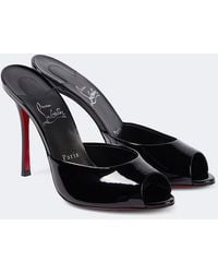 Christian Louboutin - Me Dolly 100 Patent Sandal - Lyst