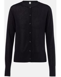 TOTEME - Logo Cardigan - Lyst