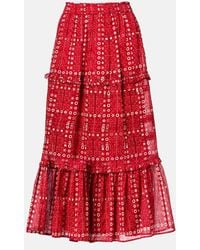 Isabel Marant - Bedruckter Maxirock Diya Aus Baumwolle - Lyst