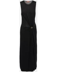 Altuzarra - Saralien Gathered Jersey Midi Dress - Lyst