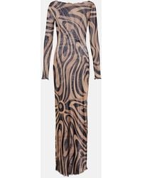 PUCCI - Marmo Tulle Maxi Dress - Lyst