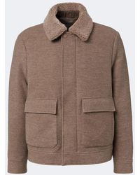 Canali - Shearling-Trimmed Wool And Cashmere Jacket - Lyst