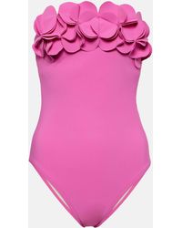 Karla Colletto - Tess Floral-applique Swimsuit - Lyst