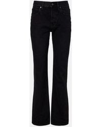 Saint Laurent - Nico Mid-Rise Straight Jeans - Lyst