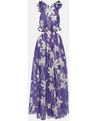 Zimmermann - Vestido largo Acadian de algodon floral - Lyst