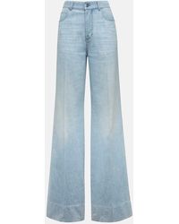 Bottega Veneta - High-Rise Wide-Leg Jeans - Lyst