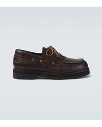 Studio Nicholson - Guston Leather Boat Shoes - Lyst