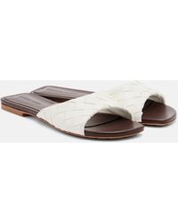 Bottega Veneta - Livia Leather Mules - Lyst
