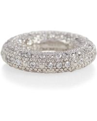 Jil Sander Crystal-embellished Ring - Metallic