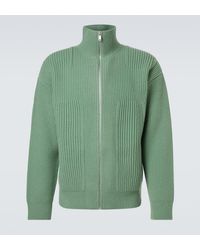 Jil Sander - Wool Zip-Up Cardigan - Lyst