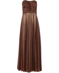 Dolce & Gabbana Robe aus Tüll - Braun