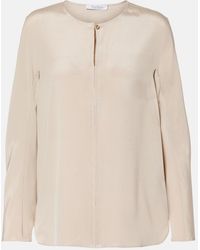Max Mara - Mitico Silk-Blend Blouse - Lyst