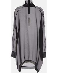 Rick Owens - Hollywood Sheer Silk Chiffon Top - Lyst