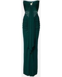 Christopher Esber - Bezel Quartz Cutout Strapless Jersey Gown - Lyst