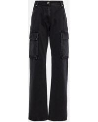 Versace - Cargo High-rise Straight Jeans - Lyst