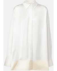 TOTEME - Satin Shirt - Lyst