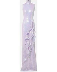 Maticevski - Radiella Wave Ruffled Sequined Gown - Lyst